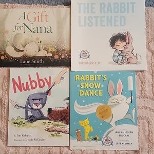4 Brand New Books all Rabbit Themed. All from Dolly Partons Imagination Library.